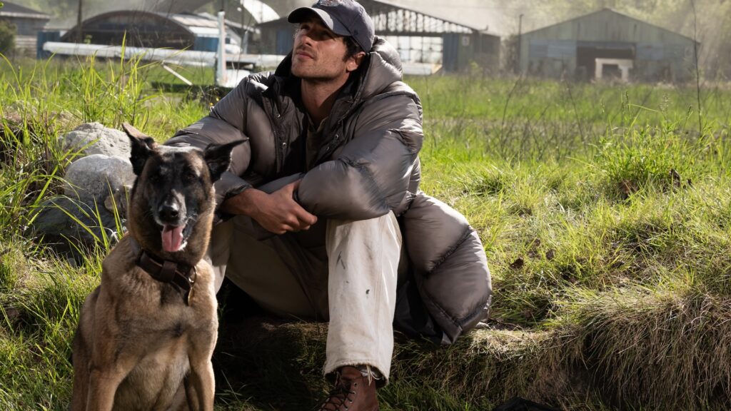 (L-R) Jasper and Jacob Elordi as Hig in 20th Century Studios' THE DOG STARS. Photo by Fabio Lovino. © 2026 20th Century Studios. All Rights Reserved. (L-R) Jasper and Jacob Elordi as Hig in 20th Century Studios' THE DOG STARS. Photo by Fabio Lovino. © 2026 20th Century Studios. All Rights Reserved.