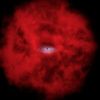 Vue d'artiste d'un « petit point rouge ». Source : Nasa
