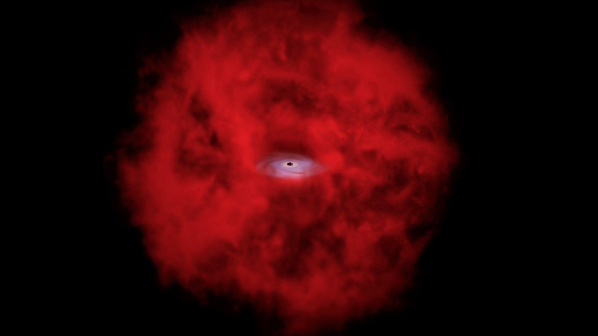 Vue d'artiste d'un « petit point rouge ». Source : Nasa Vue d'artiste d'un « petit point rouge ». Source : Nasa