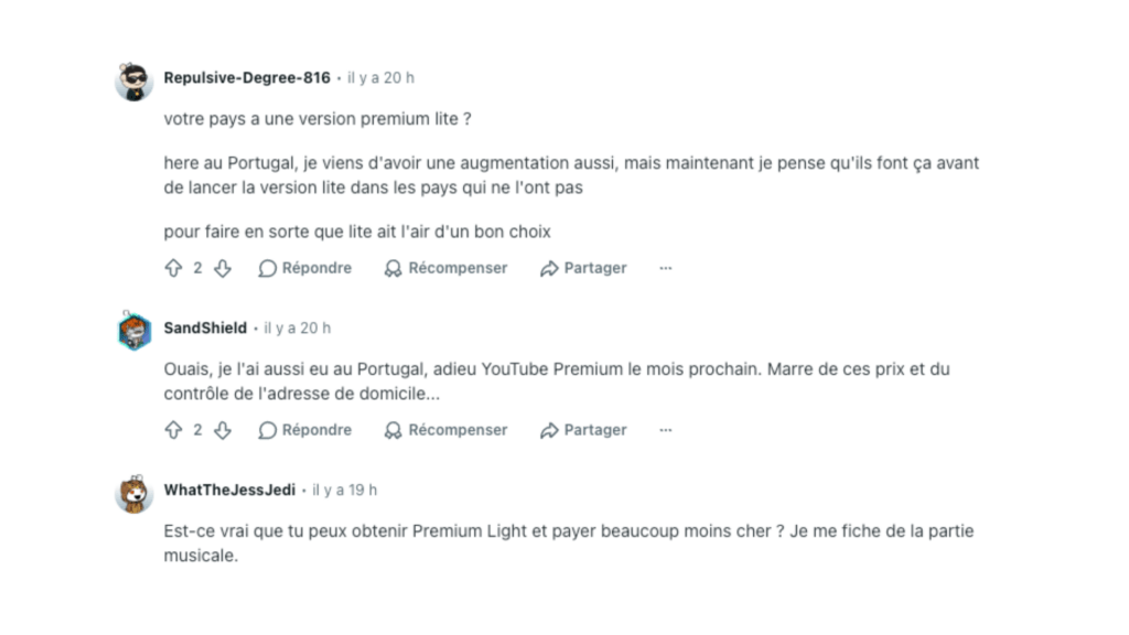 Plusieurs signalements circulent sur Reddit // Source : Reddit Plusieurs signalements circulent sur Reddit // Source : Reddit