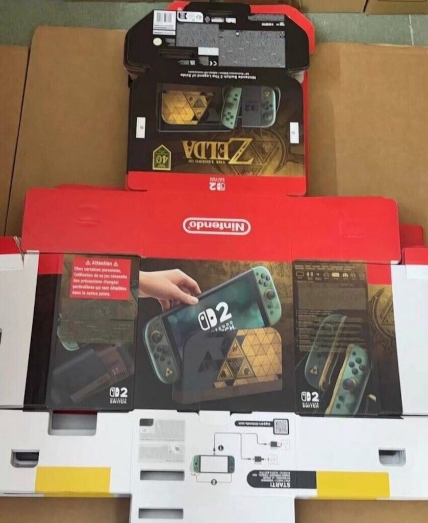 Nintendo Switch 2 collector pour The Legend of Zelda // Source : Leak (via NintendoEverything)
